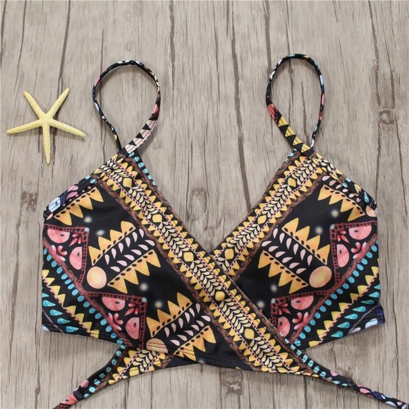 🔥SALE🔥Aztec boho strappy bikini - Picture 5 of 7